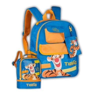 Imagem de Kit Mochila Tigrão Disney Costas Escolar Creche E Lancheira - Tigrão, 