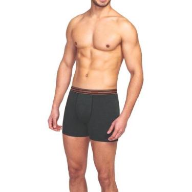 Imagem de Kit Com 2 Cuecas Boxer Masculina Algodão com Elastano Lupo Adulta Conf
