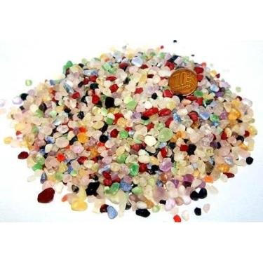 Imagem de Pedras Roladas Mistas Sortidas 1 kg PP Aprox 3 a 9 mm Classe B - Ataca
