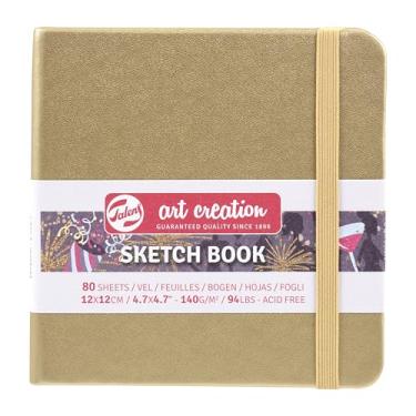 Imagem de Talens Art Creation Sketchbook 80 folhas, tamanho 12 cm x 12 cm, ouro branco