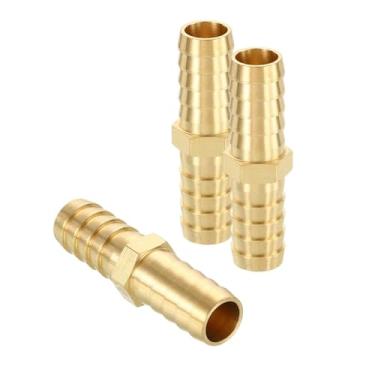 Imagem de HARFINGTON 3 peças 1/5.1 cm a 1/5.1 cm mangueira de latão encaixe de farpa splicer Mender para impressão 3D, compressor de ar, máquina CNC, matrizes