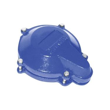 Imagem de Simmons Tampa impermeável 758; ferro fundido resistente, estrutura de 5 parafusos, conexão de conduíte NPT de 2,5 cm, acabamento de poliéster revestido com pó