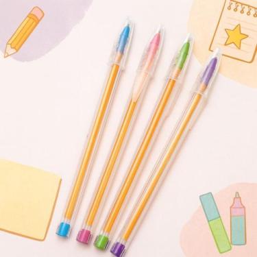 Imagem de Kit 4 Canetas Bic Cristal Fashion 0.8 4 Cores