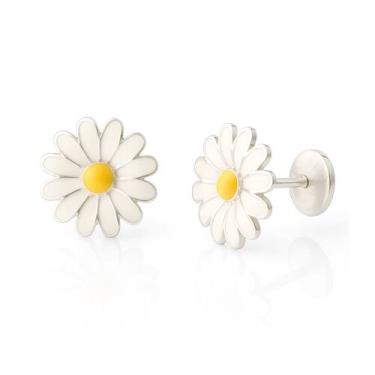 Imagem de Brinco Prata Infantil Tarraxa Baby Prata Original Delicado - Lojas La+