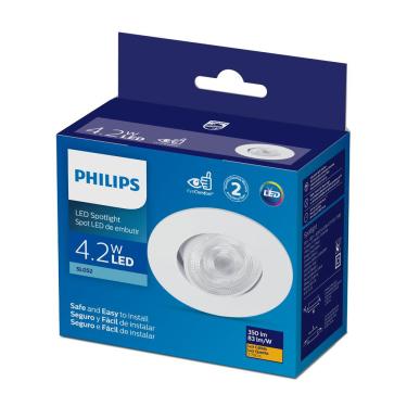 Imagem de Philips Spot Integrado Led  EMB redondo 4,2W AM 3000K BV