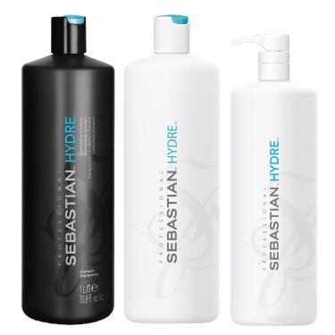 Imagem de Sebastian Hydre Shampoo 1000ml, Condicionador 1000ml e Máscara 500ml
