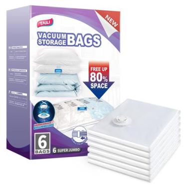 Imagem de Sacos de armazenamento a vácuo TAILI XXL Jumbo para edredom, pacote co