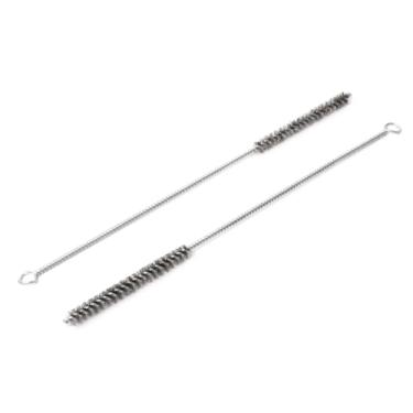 Imagem de Conjunto de escovas de limpeza de tubos de 30 cm com cerdas de aço inoxidável, kit de escova de garrafa de tubo para autopeças, garrafas, tubos, etc. (8 mm - 2 peças)