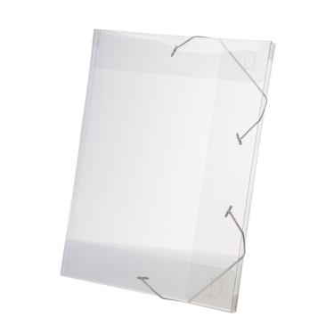 Imagem de Pasta Aba Elástico Dello Line Lombo 2cm Cristal 33,5x23,5cm