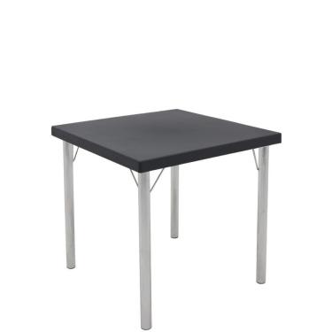 Imagem de Mesa Geo Tramontina Beta Quadrada Suma Grafite Base Alumínio