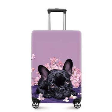 Imagem de ANNA QUEEN Capa de mala, protetor de mala, capa de viagem para bagagem de 50 a 86 cm, acessórios de viagem de elastano extensível e lavável, #17, M(fits 24-26Inch suitcase)