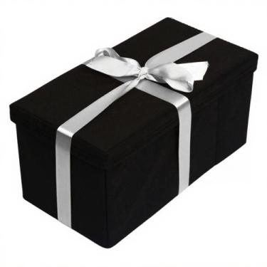 Imagem de Caixa de Presente Luxuosa Natalina com Laço Prata - ORGANIBOX
