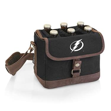 Imagem de PICNIC TIME NHL Tampa Bay Lightning Beer Caddy – Bolsa térmica de cerveja com abridor – Pacote com 6 refrigeradores – Presentes para amantes de cerveja