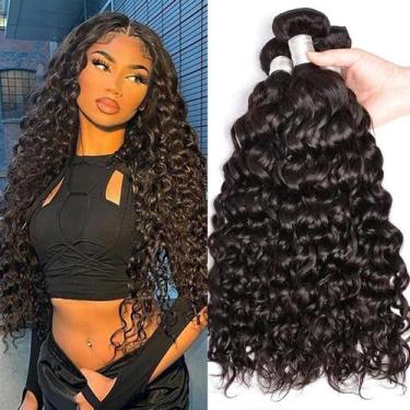 Imagem de Extensões De Cabelo Humano Remy Malaio Molhado E Ondulado 100% Não Pro