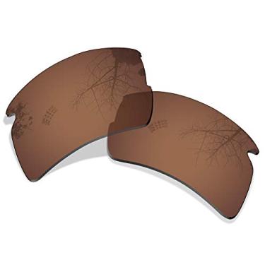 Imagem de Bsymbo Lentes marrons de substituição para óculos de sol Oakley Flak 2.0 ajuste asiático OO9271