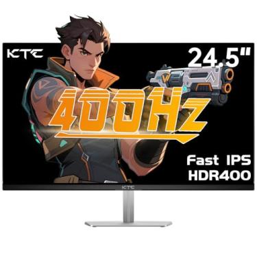 Imagem de KTC Monitor de jogos de 24,5 polegadas 400Hz, monitor de computador FHD 1080p 240Hz, IPS rápido, compatível com FreeSync/G-Sync, HDR400, DisplayPort x2 HDMI x2, VESA, inclinação ajustável, H25X7