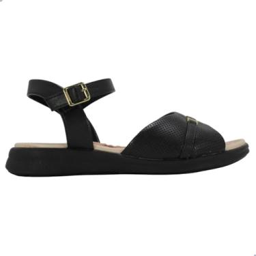 Imagem de Sandália Modare Anabela Baixa Conforto - Preto - 34
