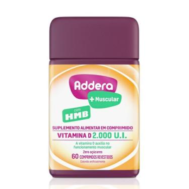 Imagem de Suplemento Alimentar Addera +Muscular com HMB 60 Comprimidos