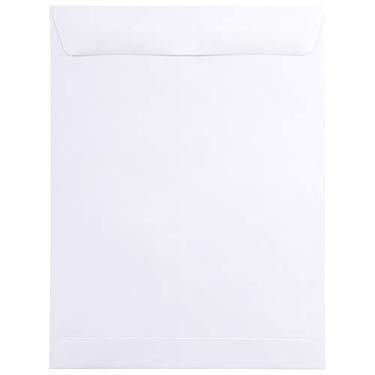 Imagem de Envelope de ponta aberta de papel JAM - Branco, Pack of 100, 9 1/2" x 12 1/2"