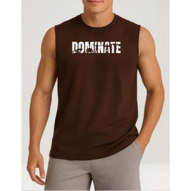 Imagem de Regata Masculina Estampada Dominate 411 exercício funcional Barra Peso