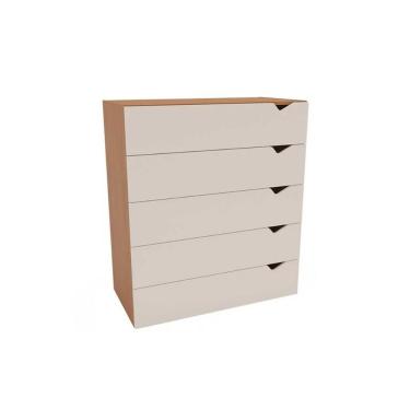 Imagem de Cômoda Casal Porto C- 5 Gavetas Freijo-creme - Politorno