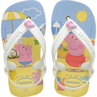 Imagem de Chinelo Havaianas Infantil BABY Peppa PIG 21 Buttercream PAR