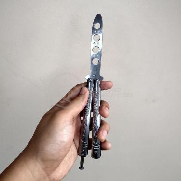 Imagem de Knife Silver Butterfly Prata Borboleta Dobrável De Aço
