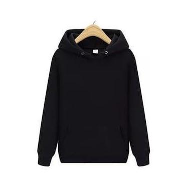 Imagem de Moletom Feminino Masculino Blusa de Frio Moleton Canguru Com Capuz Uni