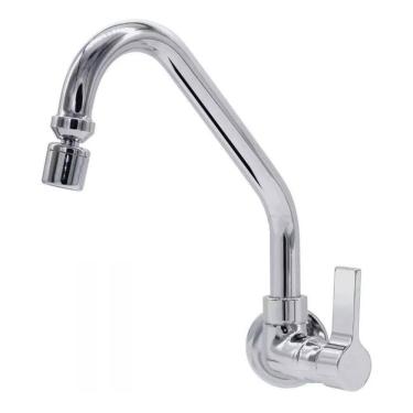 Imagem de Torneira Cozinha Parede 1/4 De Volta Luxo - C70