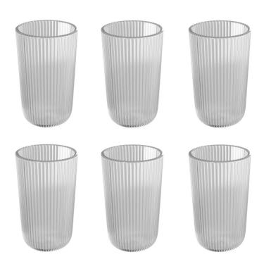 Imagem de Conjunto 6 Copos Altos 430 Ml Lines Wolff