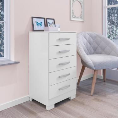 Imagem de Gaveteiro 5 Gavetas Búzios Branco