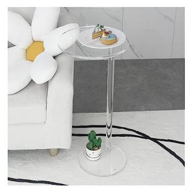 Imagem de Mesas de centro, mesas de canto modernas de acrílico transparente, sala de estar, minimalista, bandeja de móveis para sofás