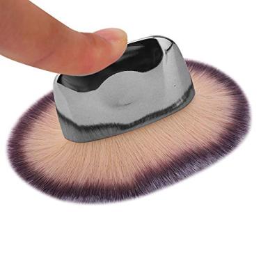 Imagem de Generic Pincel de Maquiagem Portátil Macio Cabelo Multifuncional Ferramenta de Beleza para Iniciantes e Profissionais Preto (Prata)