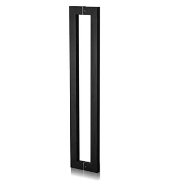 Imagem de STXYANGV Puxador de porta puxador de porta de celeiro deslizante para interior/exterior, 44 cm/60 cm/80 cm/100 cm/120 cm/150 cm de comprimento para portas de escritório/banco, montado de trás para