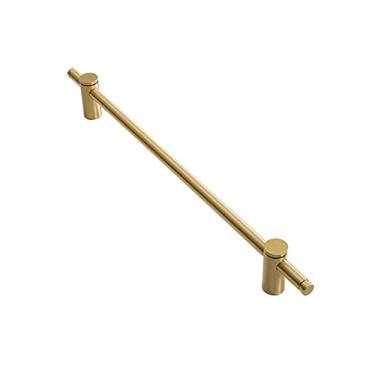 Imagem de ZDJZMGZ Puxador de barra em T dourado, puxador de armário de cozinha de cobre puro puxador de porta de armário de ferragens maçaneta sólida para quarto puxadores de móveis puxadores de gaveta de