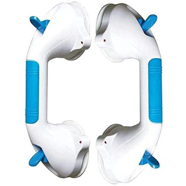 Imagem de LUOFDCLDDD Corrimão, barra de apoio de sucção para banheiro, alça antiderrapante portátil com suporte de ventosa sem perfuração, alça de segurança para crianças e idosos para vaso sanitário/30 cm