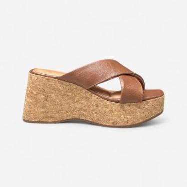 Imagem de Tamanco Plataforma Vizzano Marrom-Feminino