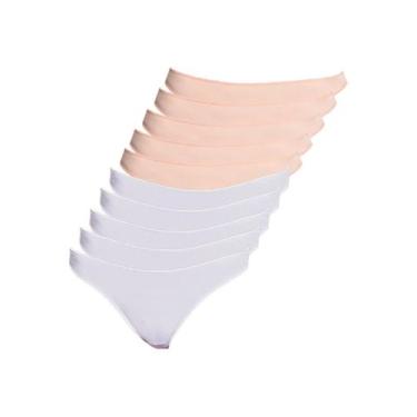 Imagem de Kit com 10 Calcinhas Fio Dental Hope 37840 Colorido, Branco, M