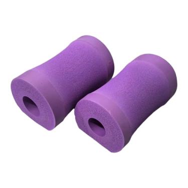 Imagem de YIJU Almofadas para flexões, Equipamento de treinamento de força, Fitness, Acessórios estáveis ​​para casa, Blocos de espuma para apoio de flexões de, Roxo