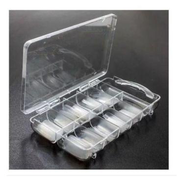 Imagem de Caixa Com 100 Tips Curvatura C Transparente Para Unhas Ofert - OEM, so