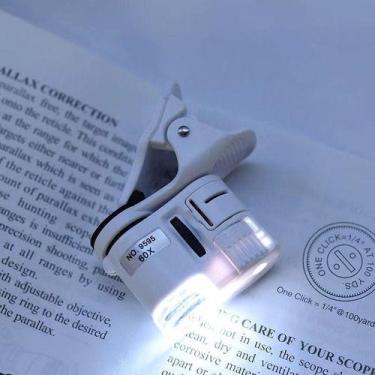 Imagem de Mini Microscópio Lupa Portátil Aumenta 60x Detector De Moeda - oem