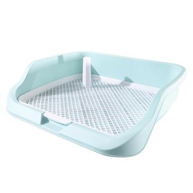 Imagem de Generic Bandeja higiênica para cães de estimação, suprimentos fáceis de limpar, ferramenta de limpeza interna, mictório portátil para animais de estimação, Verde