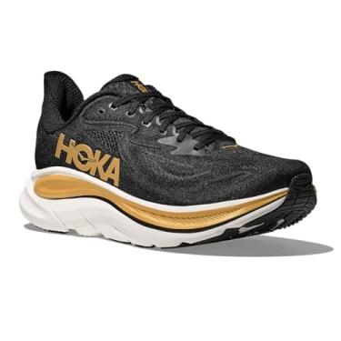 Imagem de HOKA Clifton 10 Tênis masculino, Preto/dourado, 41