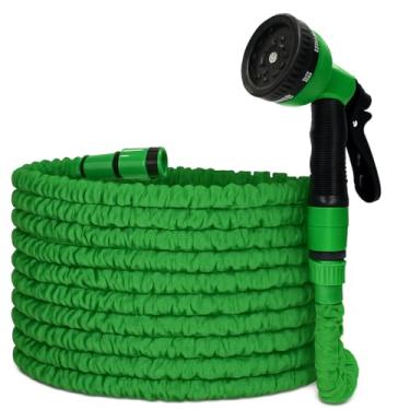 Imagem de Mangueira Extensível 30 Metros para Jardim, Quintal e Carro – Retrátil, Leve, com Esguicho 7 Jatos – Storeasy