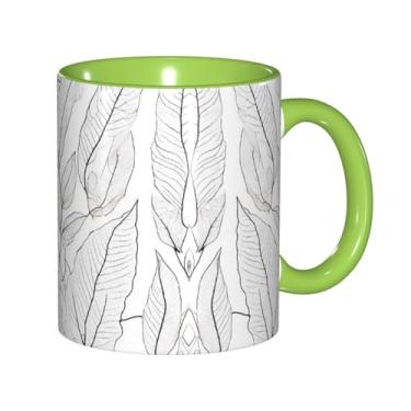 Imagem de Zeraoke Canecas de café criativas com estampa de endro e alecrim de manjericão, personalizado, presente para família, tamanho de 325 ml, unissex