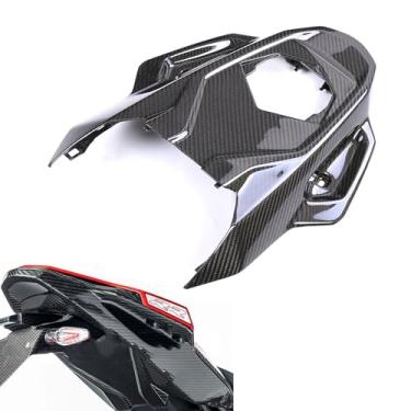 Imagem de SeppDMV S1000RR 2023 2024 2025 Banco traseiro sob a capota Capa de assento de fibra de carbono real sob carenagens traseiras para BMW S1000RR M1000RR 2023 2024 2025