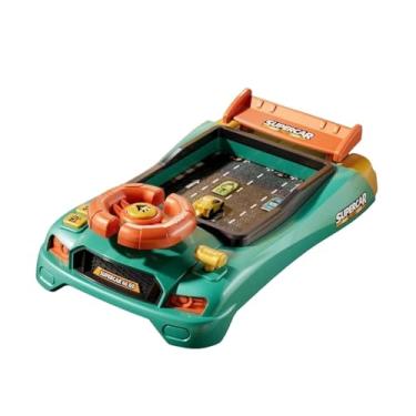Imagem de simhoa Volante de brinquedo com simulador de direção, brinquedo educativo com controle de direção simulada, Versão Racing Verde