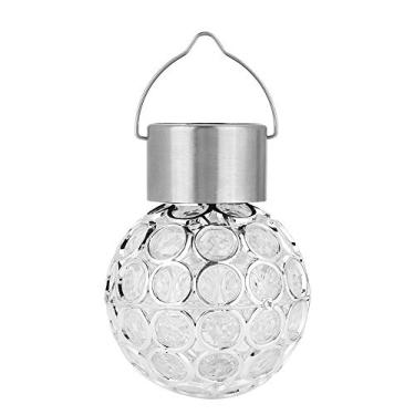 Imagem de Solar Ball Garden Lamp, LED Color Change para Decoração do Quintal Com IP55 à Prova D'água, Economia de Energia (Branco)
