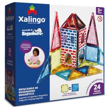 Imagem de Xalingo Blocos de Montar Brincando de Engenheiro Magnético 24 Peças