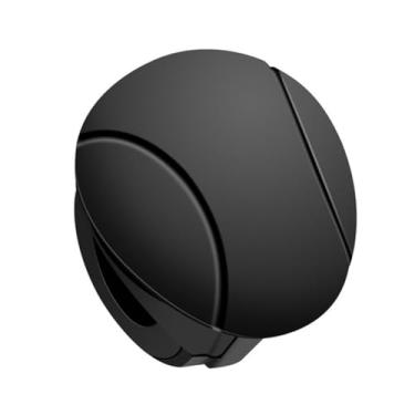 Imagem de Dpofirs Bola de Assistência Ao Volante Condução Sem Esforço e Toque Confortável para Caminhões de Carros Universais, Alça de Auxílio de Silicone de Metal ABS para Motoristas do Sexo Feminino (Preto)